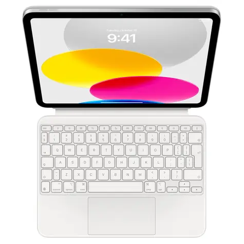 Apple Magic Keyboard Folio bílá / Pouzdro s klávesnicí / iPad 10. gen. / IE Layout
