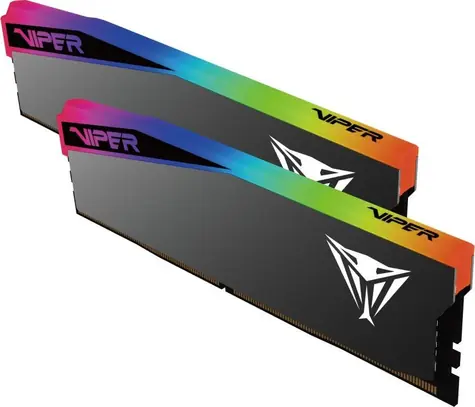 Patriot Viper Elite 5 Ultra RGB 64GB (2x32GB) 6000MHz černá / DIMM / DDR5 / CL28 / On-Die ECC / Unbuffered