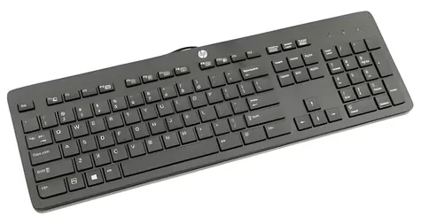 HP USB Slim Business Keyboard černá / Drátová klávesnice / USB / UK