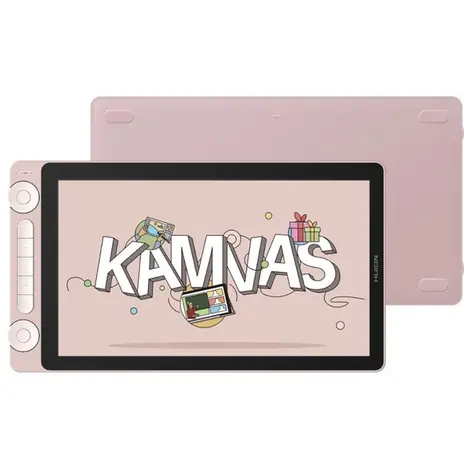 Huion Kamvas 13 růžová / Grafický tablet / 293.76 x 165.24 mm / 5080 LPI / 8192 úrovní tlaku / USB-C