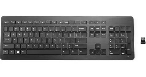 HP Wireless Premium Keyboard černá / Bezdrátová klávesnice