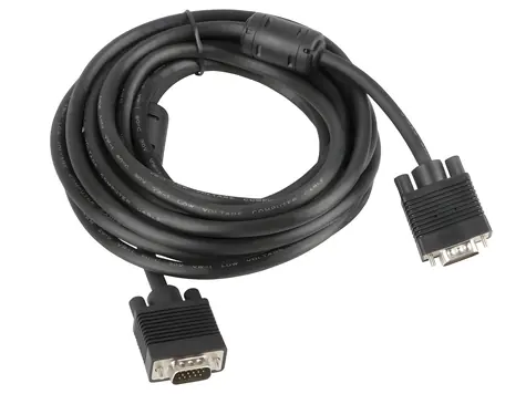 Lanberg CA-VGAC-10CC-0050-B černá / Propojovací kabel VGA / VGA (D-Sub) M-M / 5 m