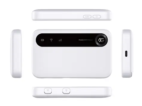 ZTE U50 bílá / Router / 5G / Wi-Fi 6 / Dual-band / Nano SIM + eSIM / 4500 mAh