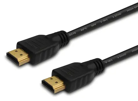 SAVIO CL-194 černá / Kabel HDMI / HDMI 2.0 / 4K / zlacené konektory / 1.5 m