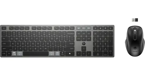 HP 725 Capacitor černá / Bezdrátový set klávesnice s myší / USB + Bluetooth / superkondenzátor / 4000 DPI