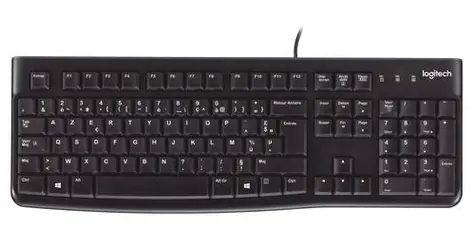 Logitech K120 for Business FR černá / Klávesnice / drátová / USB kabel