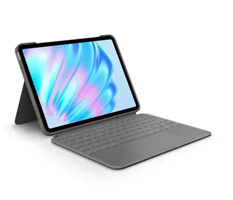 Logitech Combo Touch šedá / Klávesnicové pouzdro pro iPad Air / DE layout / Smart Connector / odnímatelná klávesnice