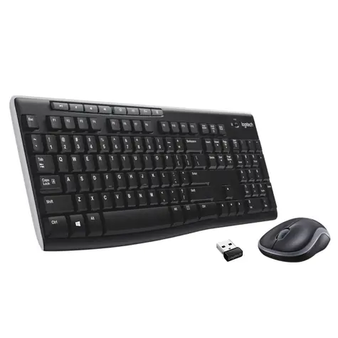 Logitech Wireless Combo MK270 černá / Bezdrátová sada klávesnice a myši / 2.4 GHz