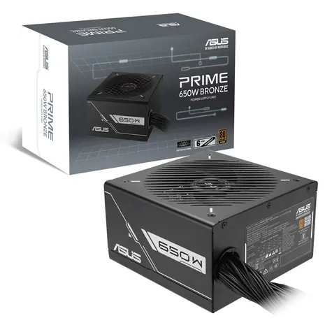 ASUS Prime 650W Bronze / Zdroj ATX / 135mm fan / 80PLUS Bronze / aktivní PFC