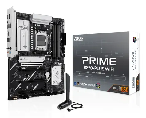 ASUS PRIME B850-PLUS WIFI / Základní deska / B850 / 4x DDR5 / 1x 2.5GLAN / Wi-Fi 6E / ATX