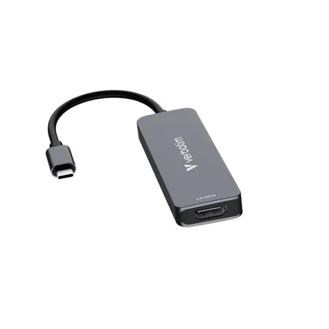 Verbatim USB-C Essentials Multiport Hub 4 Port šedá / USB hub / HDMI 4K 30Hz / USB-A 3.2 Gen 1 / USB-A 2.0 / PD 100W