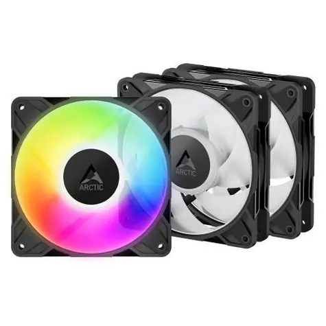 Arctic P12 Pro A-RGB LN (3ks) / Ventilátor / 120 mm / PWM PST / 450–2000 RPM / 48 CFM / 25 dB / 4-pin