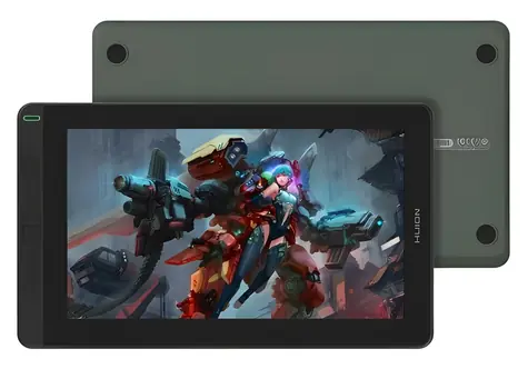 Huion Kamvas 13 zelená / Grafický tablet / 293.76 x 165.24 mm / 5080 LPI / 8192 úrovní tlaku / USB-C