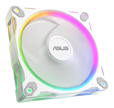 ASUS PRIME MR120 ARGB bílá / Ventilátor / 120 mm / Sleeve bearing / 1600 RPM / 58 CFM / 21 dB