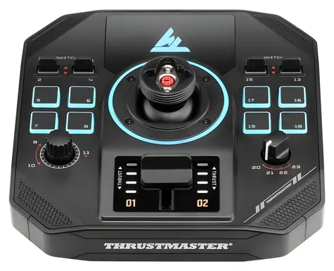 Thrustmaster Sol-R 5 Base / Základna joysticku / 23 tlačítek / 4 osy / H.E.A.R.T. 16 bit / RGB / PC