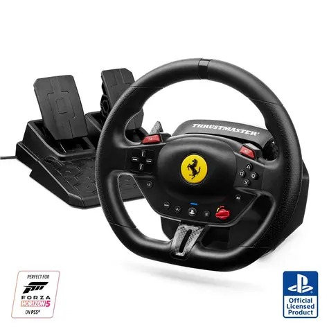 Thrustmaster T98 Ferrari 296 GTB / Sada volantu a pedálů / PS5, PS4, PC / 240° / H.E.A.R.T. pedály