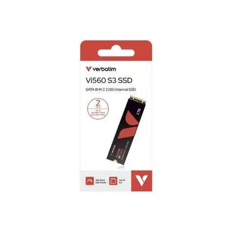 Verbatim Vi560 S3 2 TB / Interní SSD disk / M.2 2280 / SATA III / čtení 550 MB/s / zápis 500 MB/s