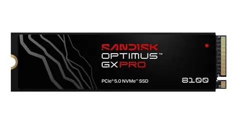 SanDisk Optimus GX PRO 8100 1TB / Interní SSD / M.2 2280 / PCIe Gen5 x4 / TLC / R: 14900 MBps / W: 11000 MBps