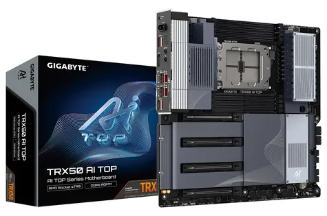 GIGABYTE TRX50 AI TOP / Základní deska / sTR5 / 8x DDR5 / 4x PCIe 5.0 x16 / 2x 10GLAN / Wi-Fi 7 / E-ATX