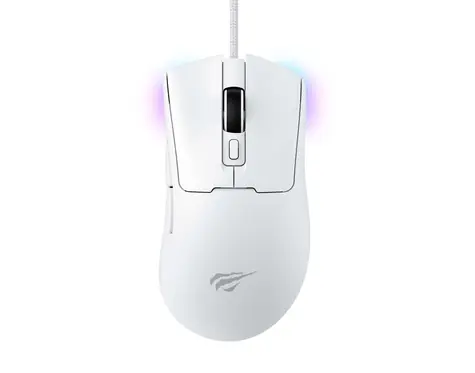 Havit MS966 bílá / Herní myš / optická / 7 tlačítek / USB / 1,6 m