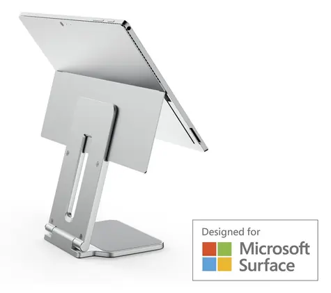 Kensington Stojan pro Surface Pro & Go platinová / Stojan pro tablet / hliník / nastavitelný / Surface Pro 7–10, Go 2–4