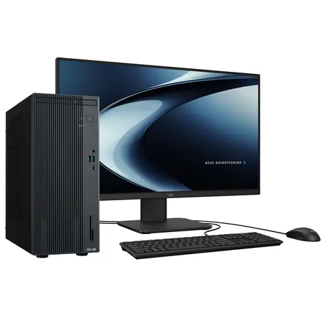 ASUS ExpertCenter P500 šedá / Stolní počítač / Intel Core 7 240H / 32GB DDR5 / 1TB SSD / DVD / W11P