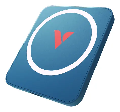Verbatim SnapBack Magnetic modrá / Externí SSD / 2 TB / USB 3.2 Gen 2x2 / R: 2000 MB/s / W: 1800 MB/s