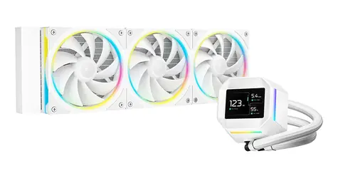 DEEPCOOL LM360 ARGB bílá / AIO vodní chladič CPU / 3x 120mm / 2.4