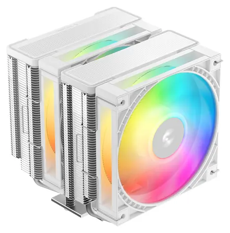 DEEPCOOL AG620 G2 WH ARGB / Chladič CPU / 2× 120mm ARGB PWM / Intel LGA1851/1700 / AMD AM5/AM4