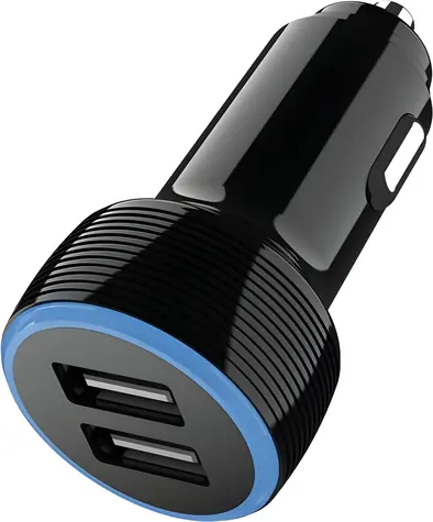 2GO černá / Autonabíječka / 2x USB-A / 12 W / 2.4 A