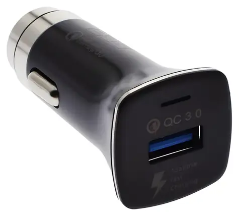 2GO 795955 černá / Autonabíječka / 18W / 3 A / 1x USB-A / QC 3.0