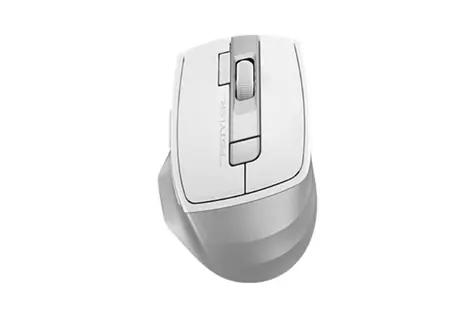 A4tech FStyler FB45CS Air2 bílá / Bezdrátová tichá kancelářská myš / 2000 DPI / Bluetooth / 2.4 GHz / 7 tlačítek
