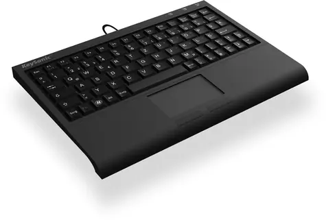 Keysonic ACK-3410 ES černá / Mini klávesnice / Touchpad / USB