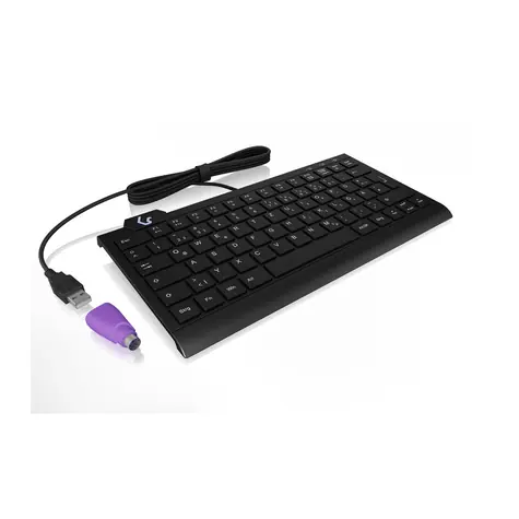 Keysonic KSK-5010ELC černá UK / Mini klávesnice / USB / podsvícená / numerický blok