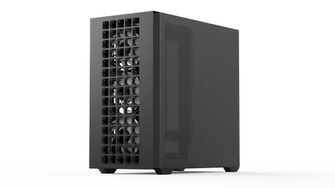 Aerocool D302A-G-BK-V1 černá / PC skříň / Micro ATX / Mesh / bez zdroje / průhledná bočnice
