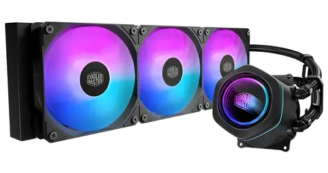 Cooler Master MasterLiquid Core Nex Digital 360 ARGB černá / Vodní chladič CPU / 3x 120mm / Rifle Bearing / 27,2 dB