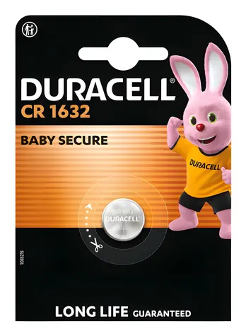 Duracell CR1632 / Knoflíková baterie / Lithium / 3 V / 137 mAh / 1 ks