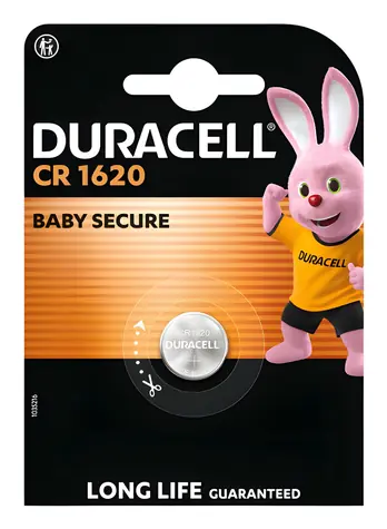 Duracell CR1620 / Knoflíková baterie / 3 V / 75 mAh / Lithium / 1 ks