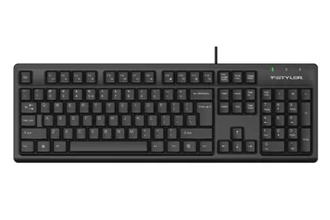 A4tech FK12 černá / Multimediální klávesnice / USB / CZ/US / membránová / Splash Proof