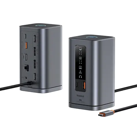 Baseus Spacemate RD-1 11v1 / Dokovací stanice / 2x HDMI 4K / 2x DP 4K / PD 100W / RJ-45