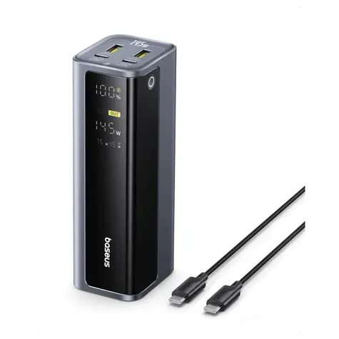 Baseus EnerGeek GP12 černá / Powerbanka / 20800mAh / 145W / 4 porty