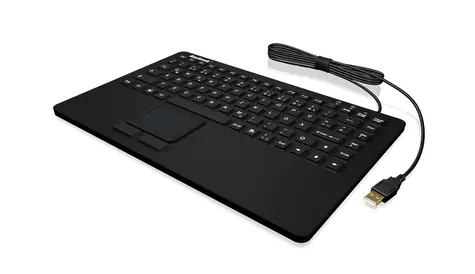 Keysonic KSK-5230 IN černá / Průmyslová klávesnice / Touchpad / IP68 / 87 kláves / CH