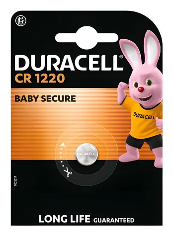 Duracell CR1220 / Knoflíková baterie / Lithium / 3 V / 1 ks