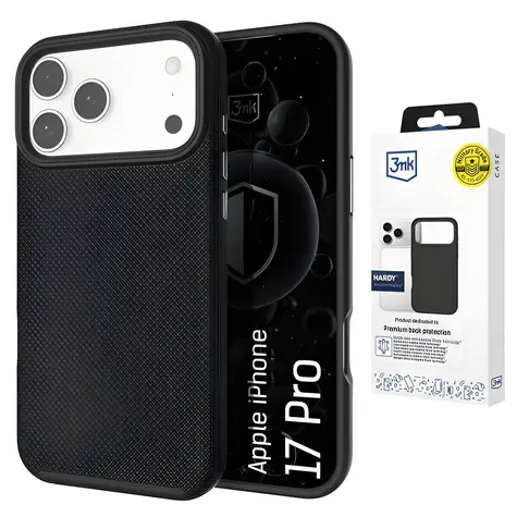 3mk Hardy Shockproof MagCase pro Apple iPhone 17 Pro / Pouzdro / MagSafe / odolnost 3 m / vyměnitelná tlačítka
