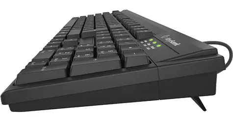 Keysonic KSK-8008U-IP černá / Klávesnice / USB / IPX7 voděodolná / Full-size / 105 kláves