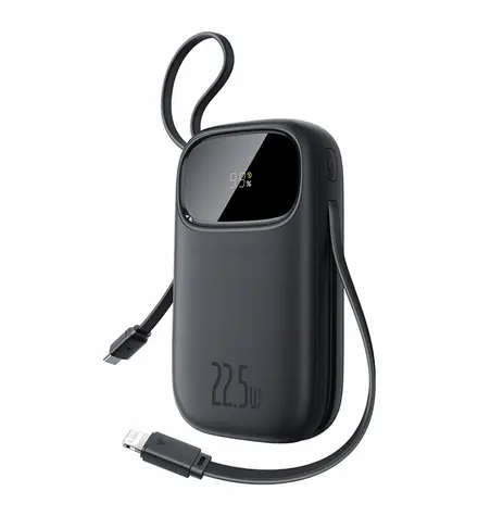 Baseus EnerFill FC31 10000mAh černá / Powerbanka / 22,5W / USB-C / USB-A / Lightning