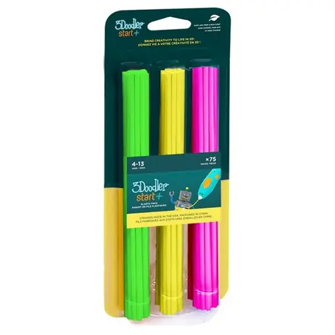 3Doodler Start Filament Eko Neon Glow / Náplň pro 3D pero / ECO-PCL / 2,5 mm / 75 ks