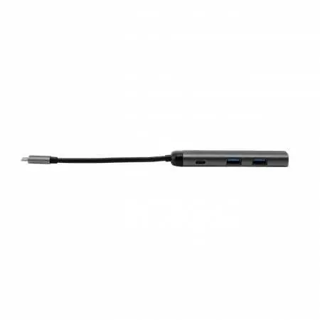 Verbatim 49140 šedá / Dokovací stanice / USB-C / 2x USB-A 3.0 / 1x USB-C / HDMI 4K