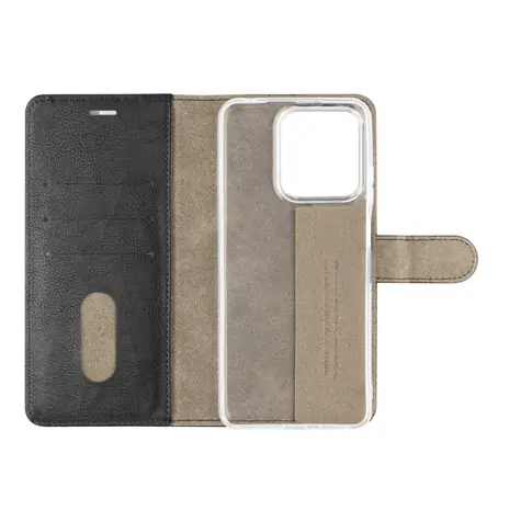 FIXED Opus pro Motorola Moto G17 černá / Pouzdro typu kniha / syntetická kůže / magnetické zavírání / stojánek