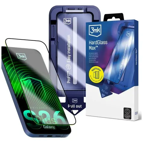 3mk HardGlass Max FrameFit pro Samsung Galaxy S26+ / Ochranné sklo / 9H / 0,33 mm